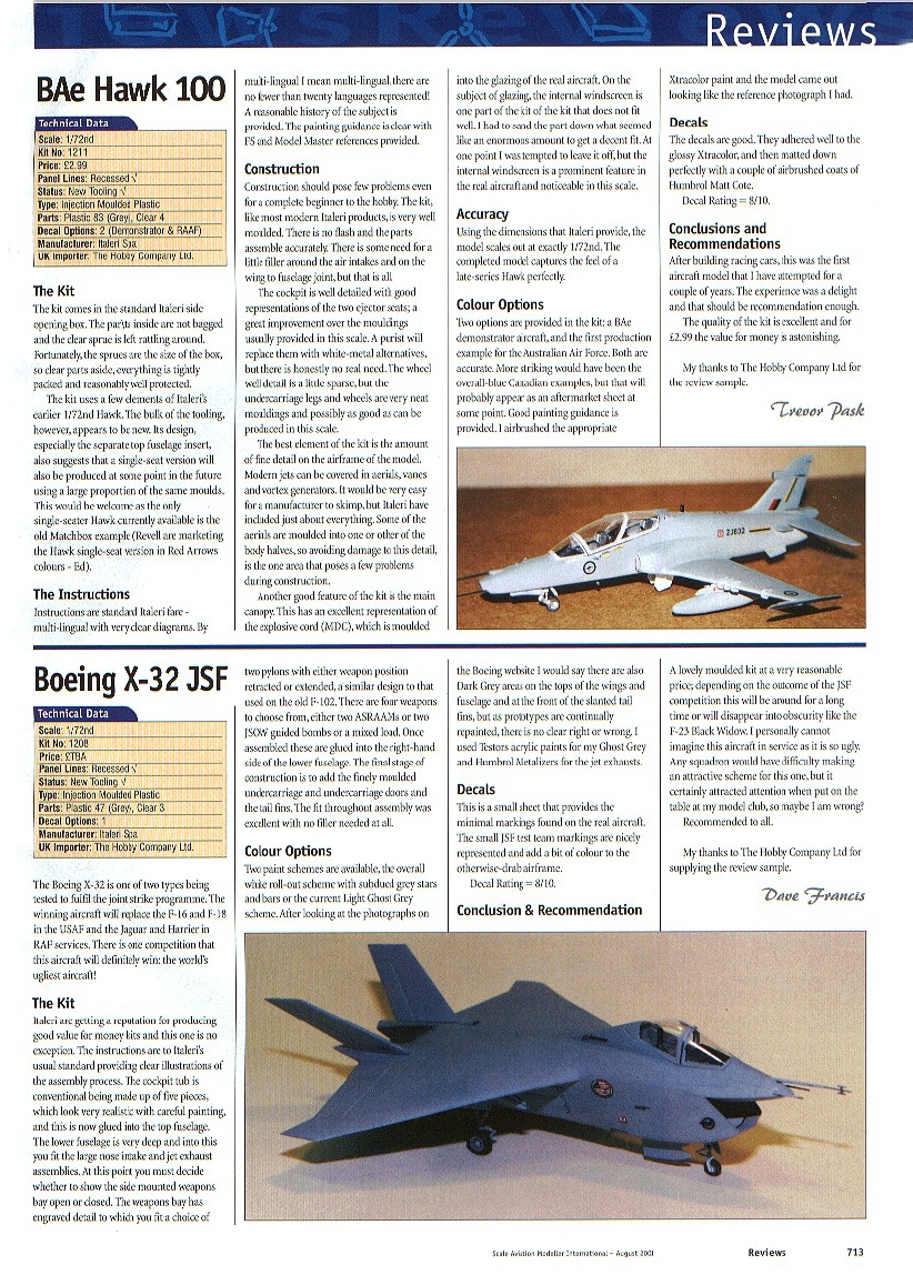 Scale Aviation Modeller International 2001-08